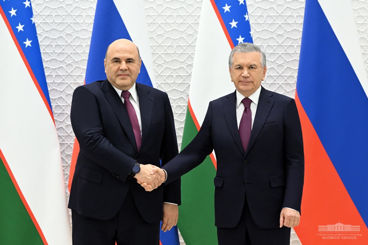 Russian PM Mikhail Mishustin visited Uzbekistan last week. Source: Daryo