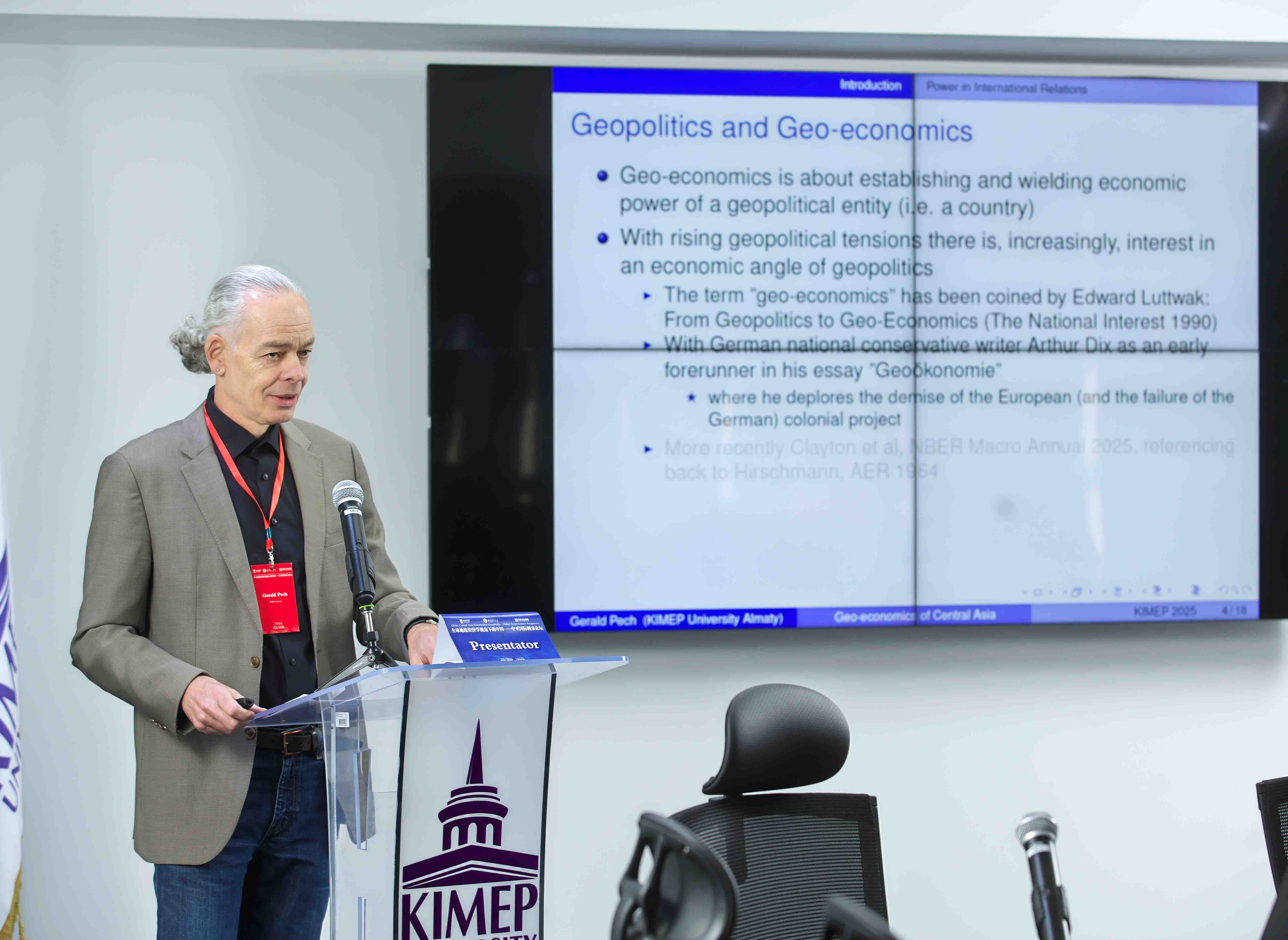 Dr. Gerald Pech, Associate Professor, Department of Economics, KIMEP University Dr. Gerald Pech, Associate Professor, Department of Economics, KIMEP University