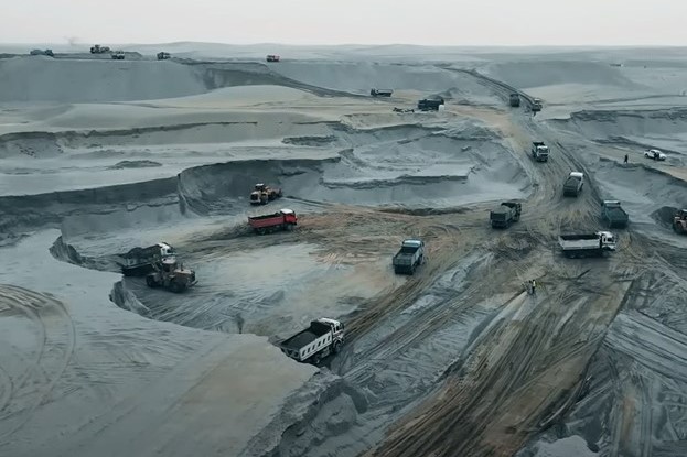 Excavation for the Qosh Tepa Canal project. Image source: Afghan government